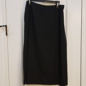 Black mid calf length skirt